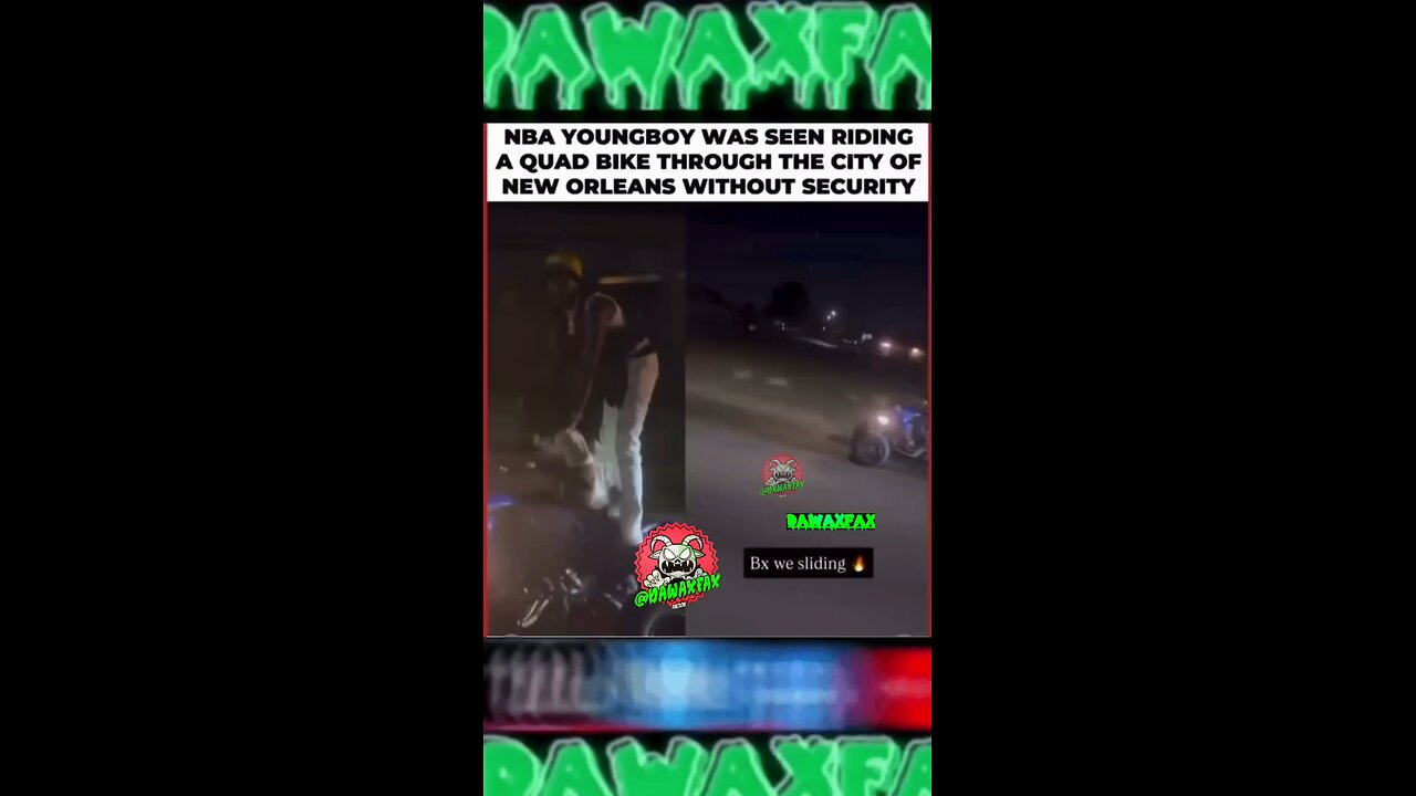 #NBAYoungBoy riding through the city while wearing a bulletproof vest!! #dawaxfax #neworleans