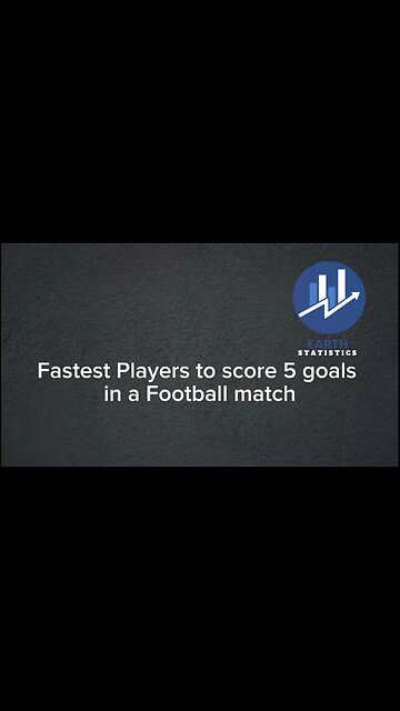 Fastest Players to score 5 goals in a Football match...