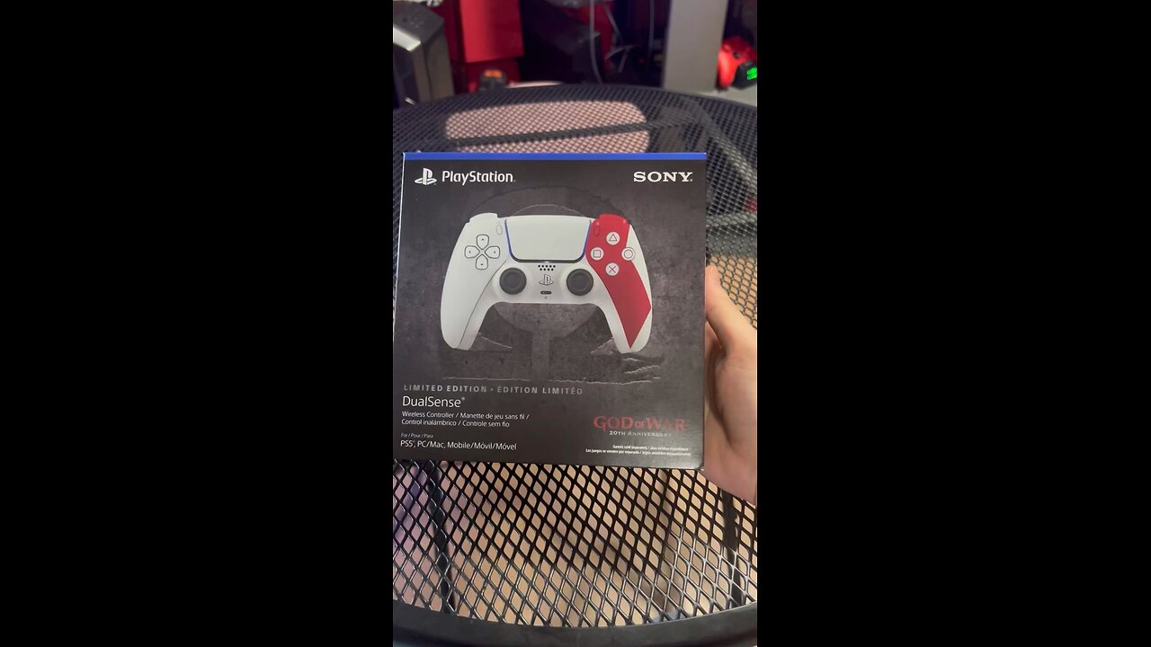God of War 20th Anniversary controller unboxing
