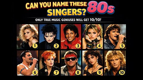 Can You Name These 80s Singers?