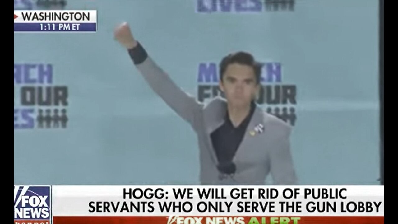 David Hogg march. Get your guns, Seig Heil Hitler Salute