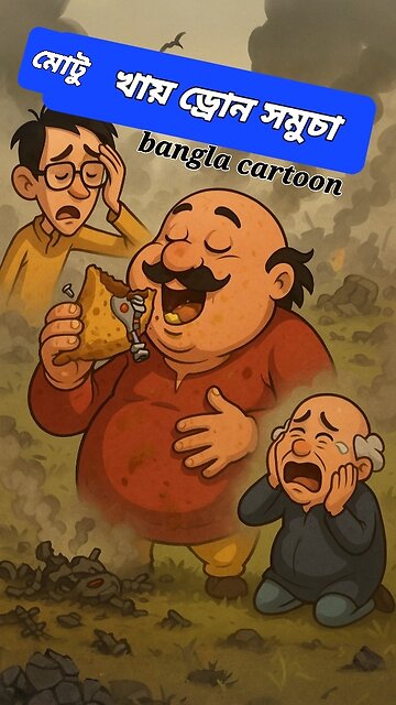 মটু খায় ড্রোন সমুচা | বাংলা মোটু পাতলু