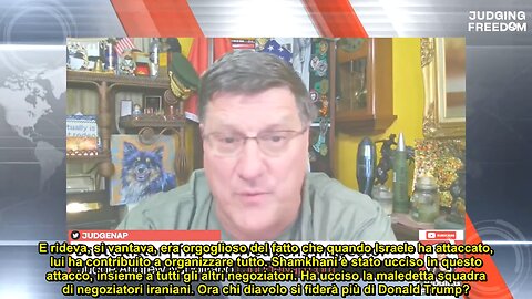 Scott Ritter suDonald Trump e la sua sottomissione a Israele