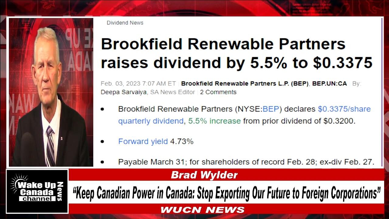 WUCN-Eoi#489-Keep Canadian Power in Canada: Stop Exporting Our Future to Foreign Corporations