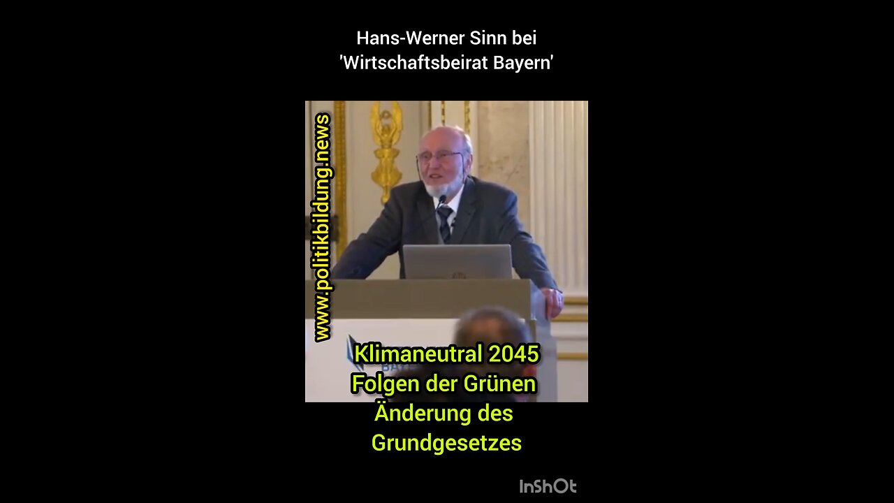 Hans-Werner Sinn und das Grüne Grundgesetz