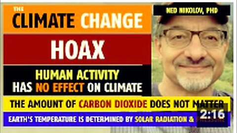 "Climate Change Hoax: A Study by Ned Nikolov, PhD"