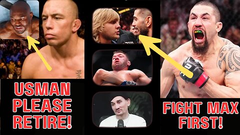 Max Holloway TALKS White! GSP Tells Usman to Retire, DDP on WRESTLERS & Did Ilia SLAP Arman?