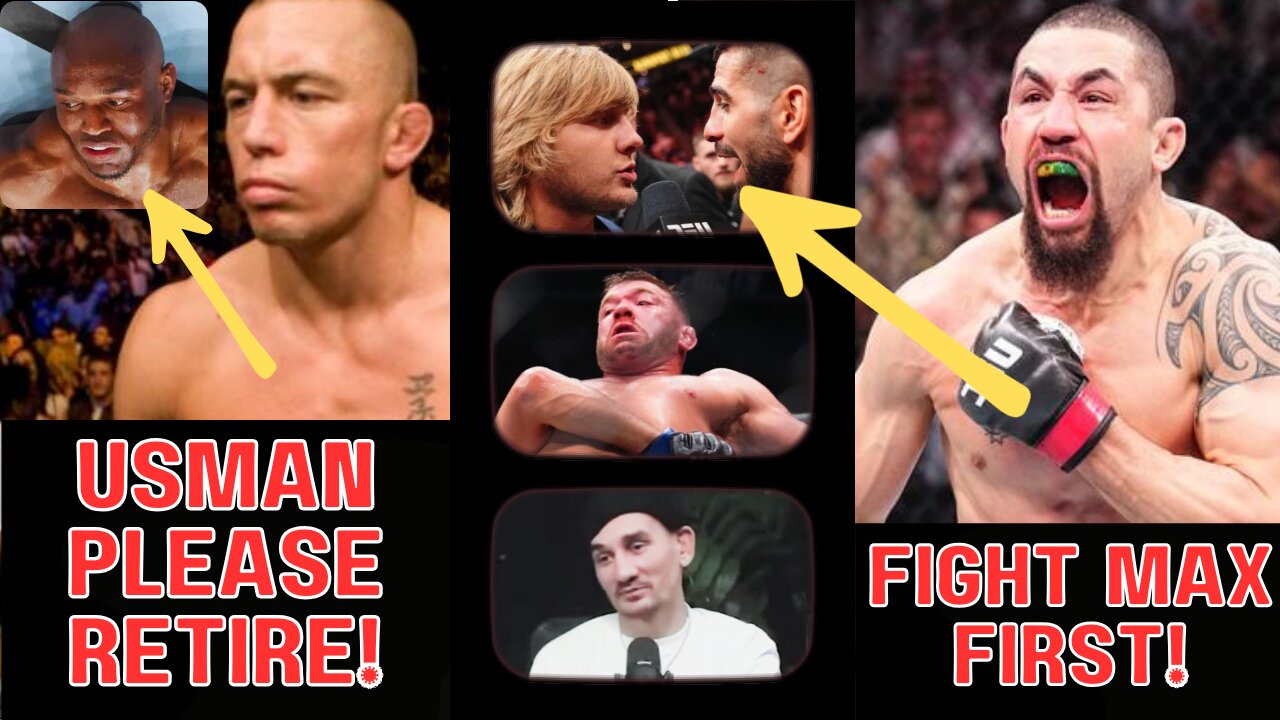 Max Holloway TALKS White! GSP Tells Usman to Retire, DDP on WRESTLERS & Did Ilia SLAP Arman?