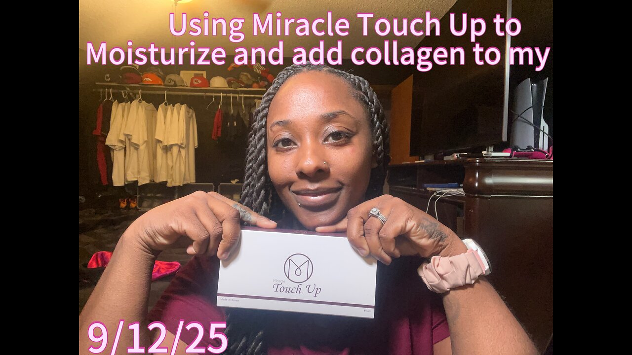 Using Miracle Touch Up on my lips