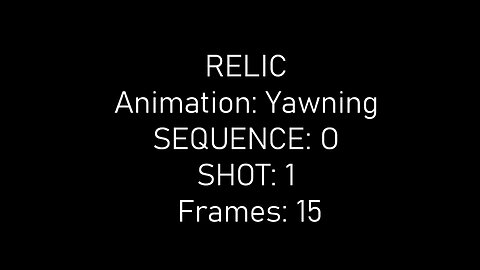 Relic Animation - Yawning