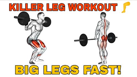 Ultimate Leg Day Workout 💪 | Build Bigger Quads, Hamstrings & Glutes FAST!