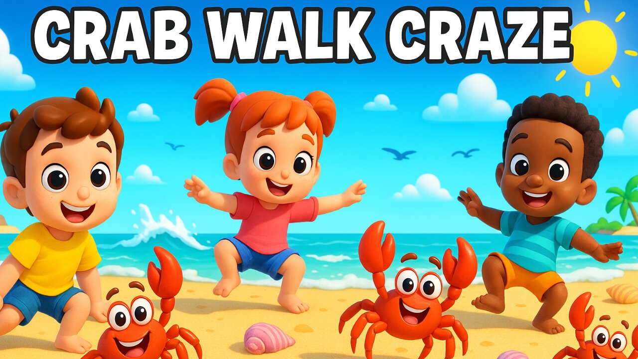 Crab Walk Craze! 🦀 A Fun & Energetic Kids' Dance Song!