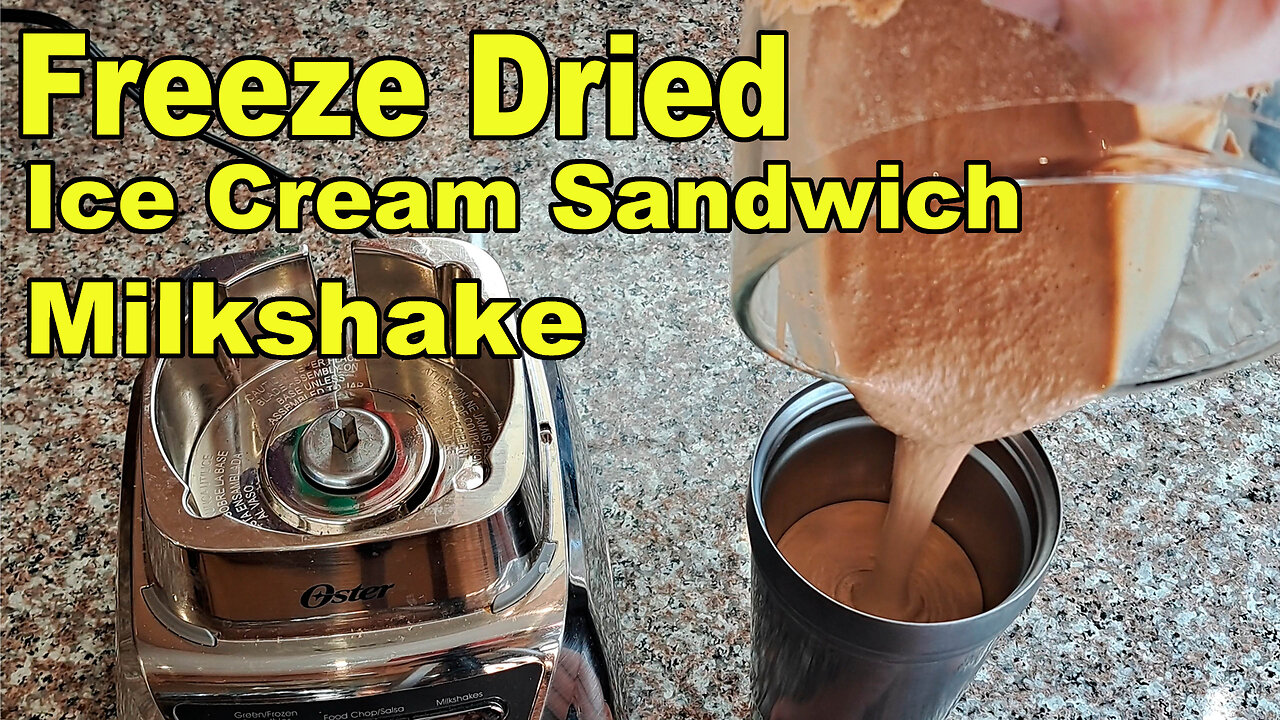 Chocolate Milkshake from (Failed) Freeze Dried Ice Cream Sandwiches