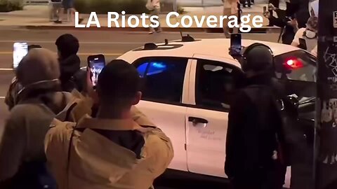 Live Coverage Los Angeles Riots and Protest - Ice Facility - Federal Building