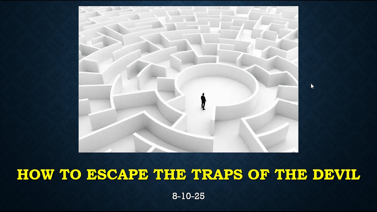HOW TO ESCAPE THE TRAPS OF THE DEVIL: WHAT YOU NEED TO KNOW RIGHT NOW.