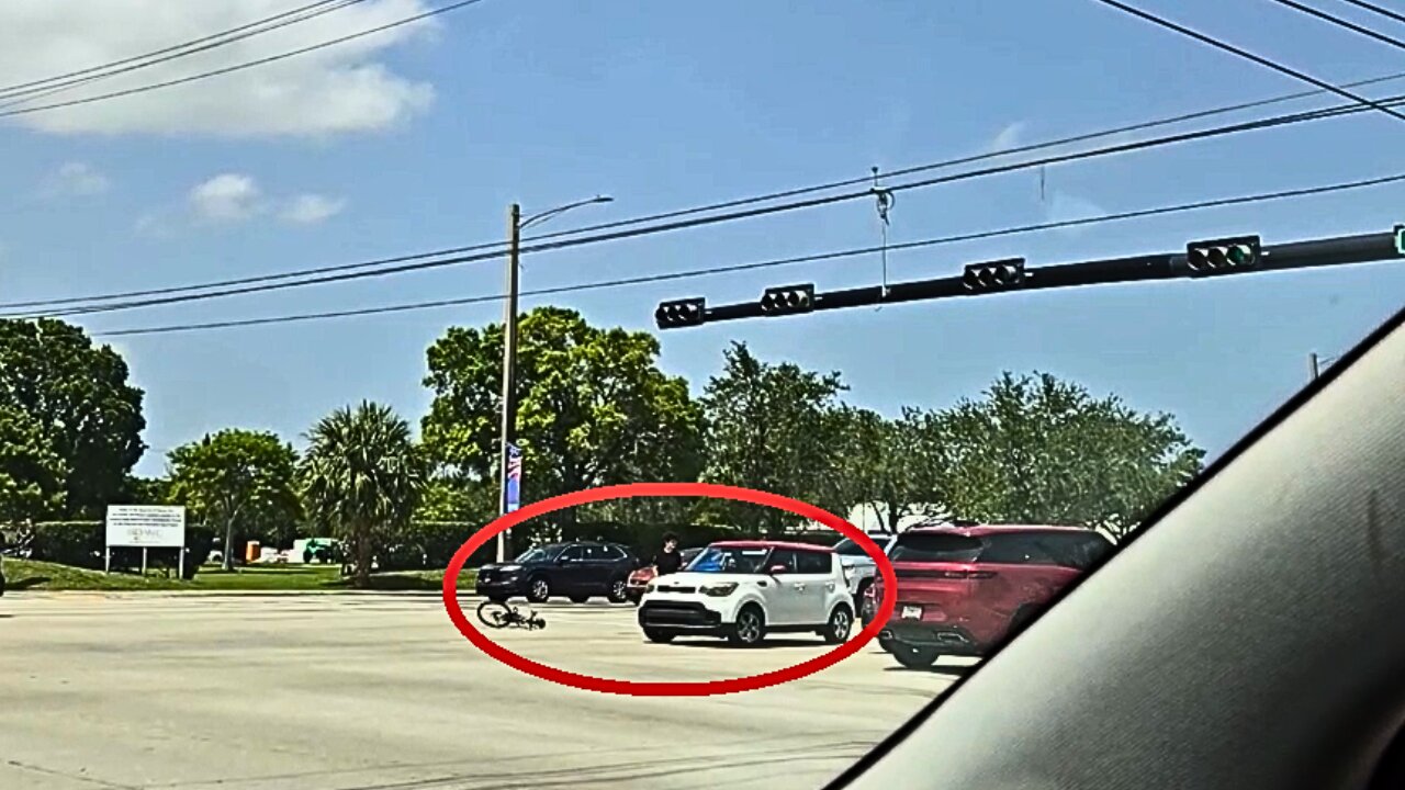 Car Knocks Kid Off Bike in Broward County
