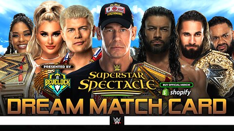 WWE Superstar Spectacle 2025 - Dream Match Card