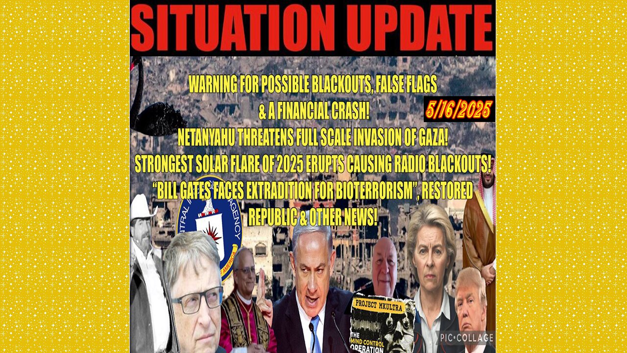 SITUATION UPDATE 5/16/25 - Strongest Solar Flare Of 2025 Erupts Causing Radio Blackouts! Panic Everywhere