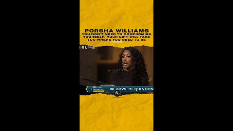 @porsha4real You don’t need to compromise yourself, your gift will take you where you need to be