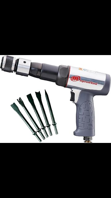 Ingersoll Rand 119MAXK Vibration Reduced Long-Barrel Air Hammer Chisel Set
