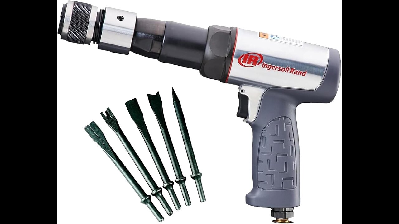 Ingersoll Rand 119MAXK Vibration Reduced Long-Barrel Air Hammer Chisel Set