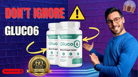 😱 Doctors Shocked by Gluco6! ((⛔CAUTION!!⛔)) Blood Sugar Normal in 7 Days?