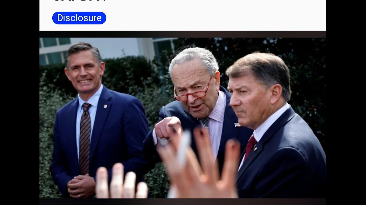 Chuck Schumer Still Wants to Tell You What the Government Knows About UFOs - "Chuck