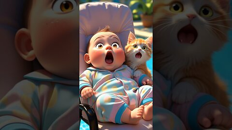 Cutest Baby and Cat Surprise Ever