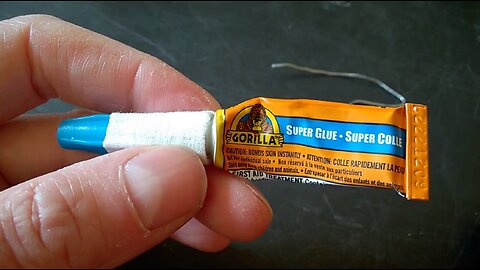 Super glue tube trick - so it doesn't dry or get stuck the cap