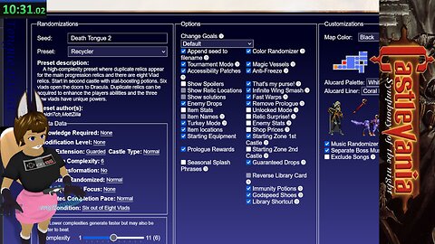 Tongue of Vlad Livestream: Castlevania Symphony of the Night Randomizer