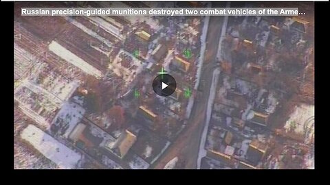 "Russian Precision-Guided Munitions Obliterate Two Armed Forces Combat Vehicles"