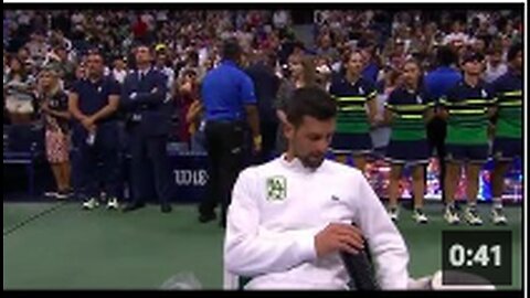 The Moderna Shot of the Day.... featuring PURE BLOOD Novak Djokovic 😂