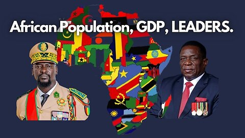 The population of African countries and GDP.