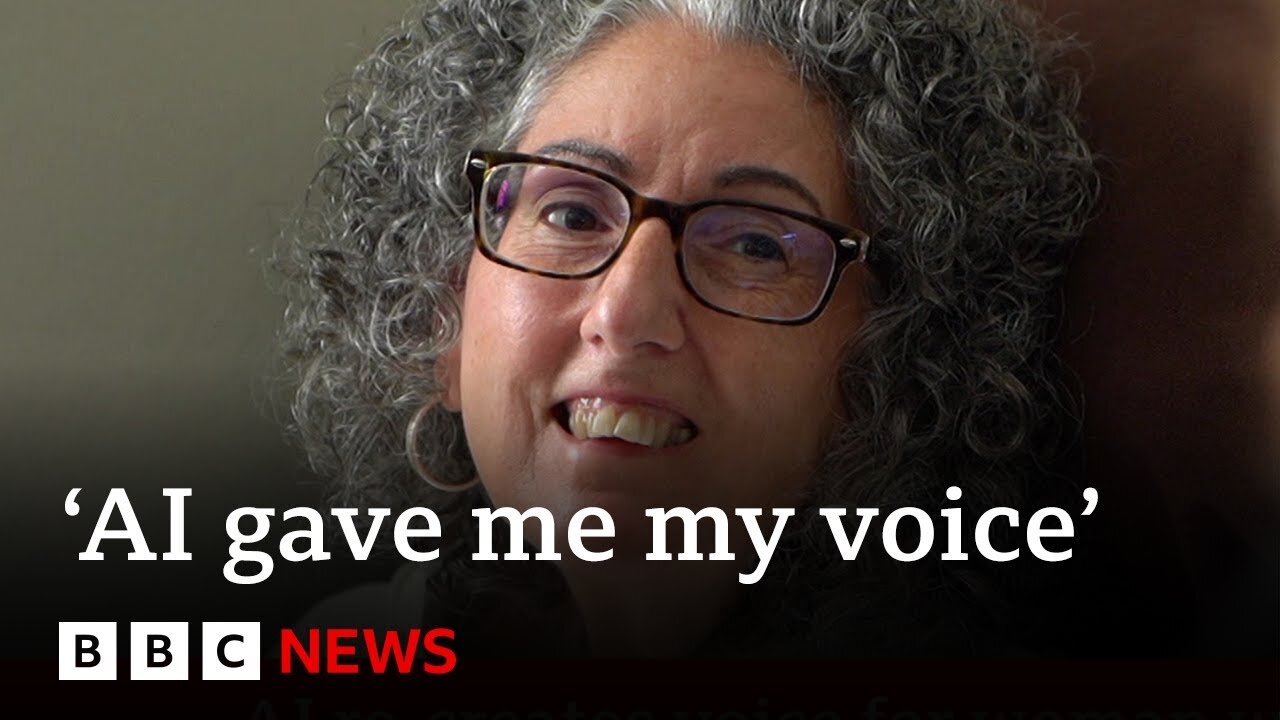 ‘Motor neurone disease left me without a voice but AI gave it back’ | BBC News