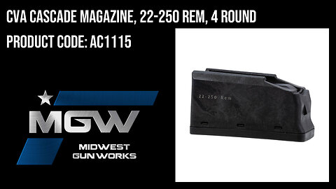 CVA Cascade Magazine, 22-250 Rem, 4 Round - AC1115