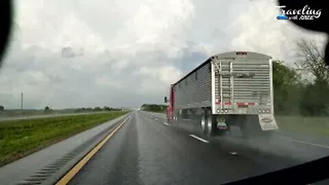 Extreme Weather Drive Thru Tornado | Illinois to Indiana Country Road Footage