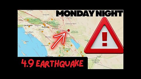 Heads up! 4.9 Earthquake Southern California just off the San Andreas fault.