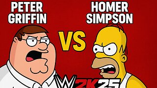 Homer Simpson vs Peter Griffin: Hardcore Match Who Would Win? WWE 2k25