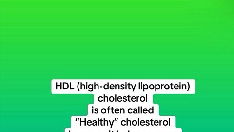 Cholesterol can be healthy!