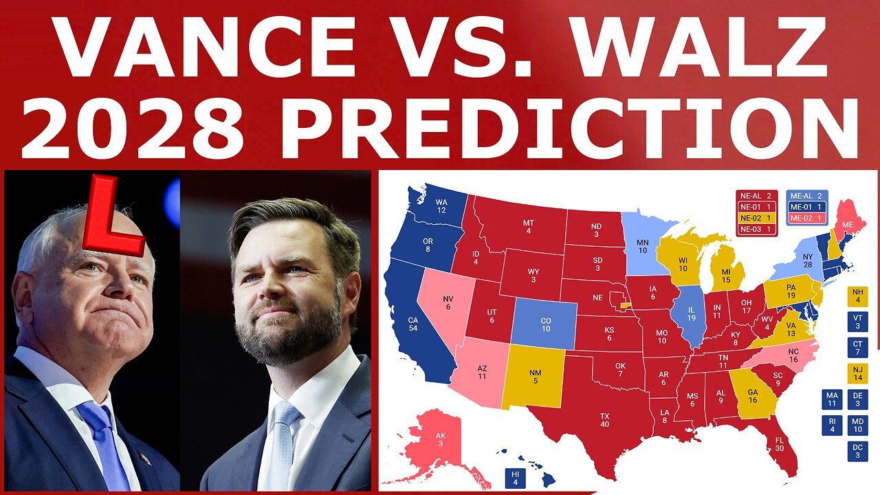 VANCE vs. WALZ! - 2028 Presidential Election Prediction