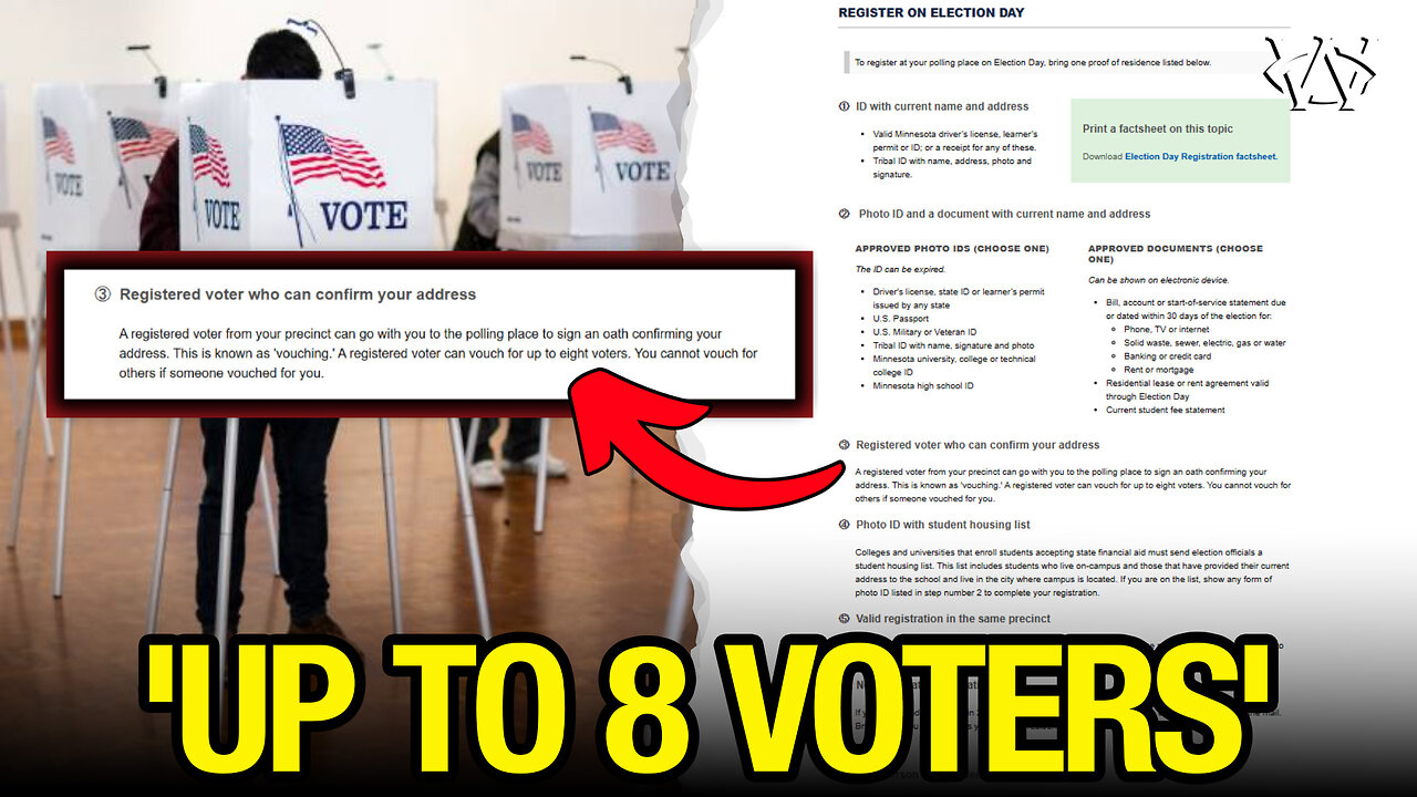 Minnesota 'Vouching' Election SCAM Discovered!!