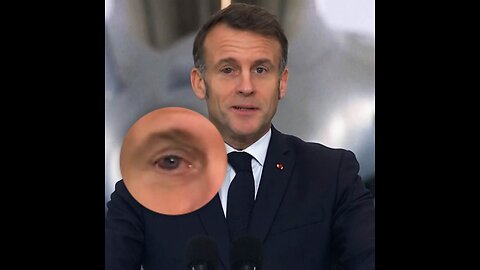 Macron habla sobre su ojo morado