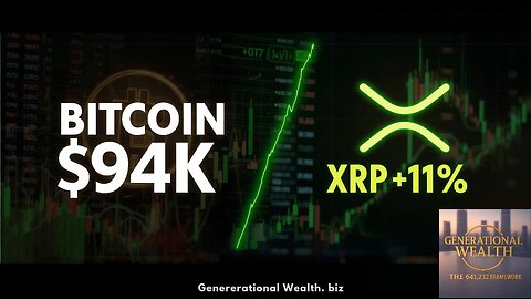 Bitcoin $94K Shock & XRP +11% Surge – Crypto News Today in 24 Hours