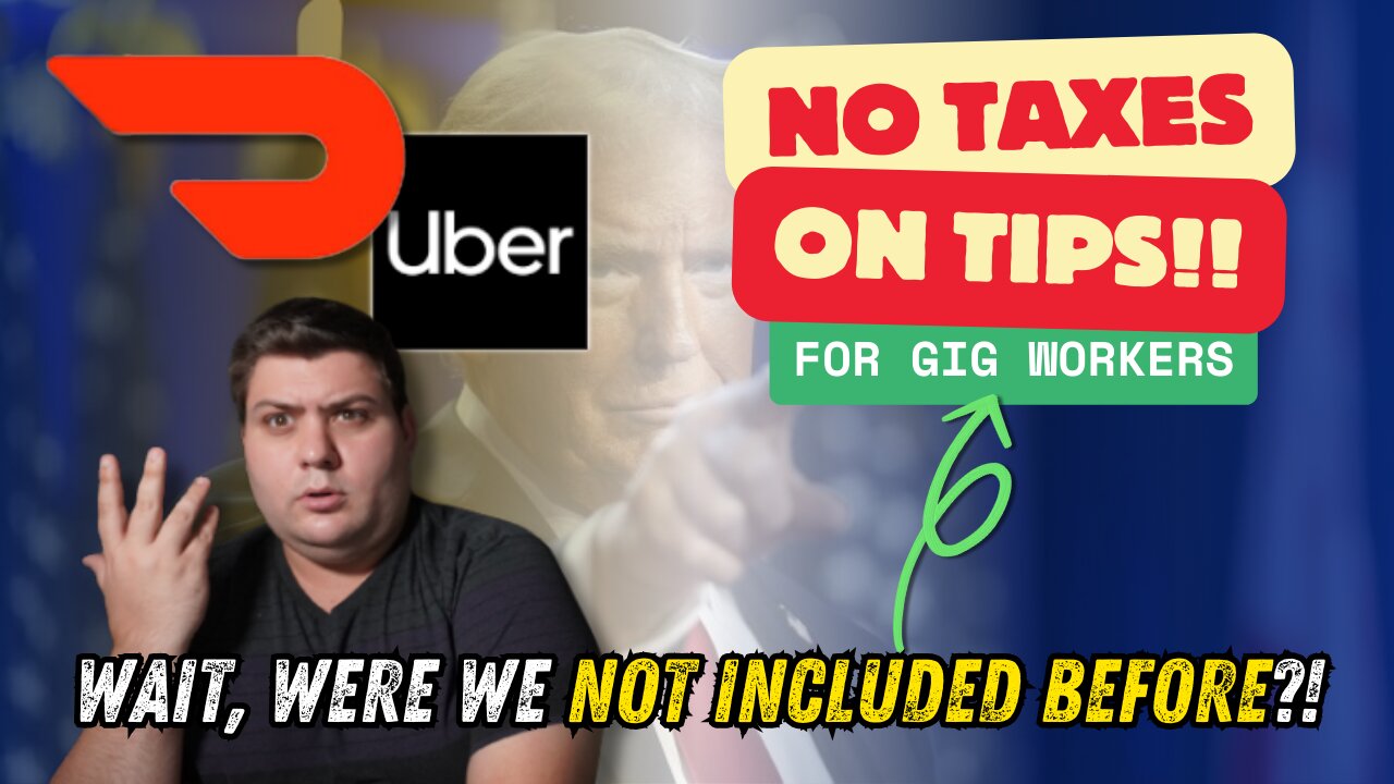Doordash and Uber Fight for Drivers to Have "No Tax on Tips"!! The Truth!