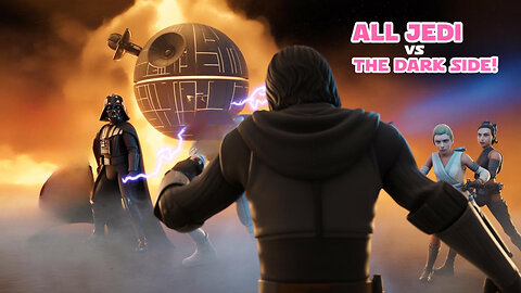 "EPIC Fortnite Live Stream: Darth Vader vs Every Jedi - Who Will Dominate the Galaxy?"