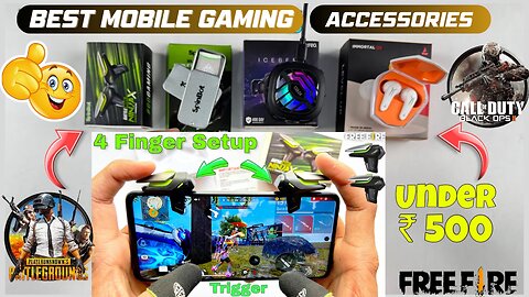 Gaming trigger unboxing and gaming play mobile games like 4 fingers spinbot gaming trigger BGMI 🔥