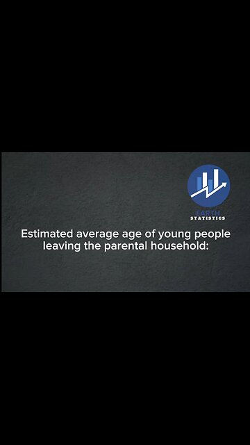 Estimated average age of young people leaving the parental household...