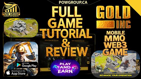 Gold Inc. Web3 Play to Earn Game : How to Play - Full Tutorial & Review