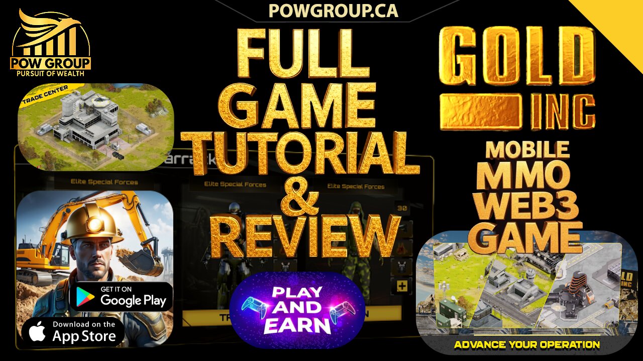 Gold Inc. Web3 Play to Earn Game : How to Play - Full Tutorial & Review