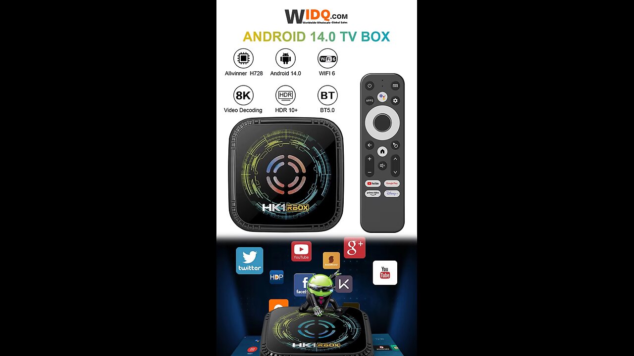 🖥️ 8K WiFi6 Android 14 TV Box | Ultimate Streaming Beast 🎬
